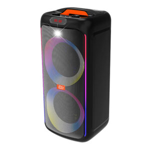 PARLANTE PORTATIL 2X6,5" 30W LEDS, MIC, BT SING-E ZQS6238
