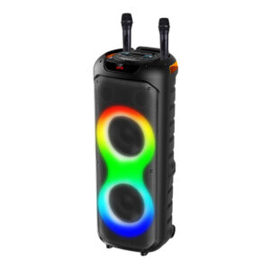 PARLANTE PORTATIL 2 X10" 40W LEDS, MIC, BT SING-E ZQS10215