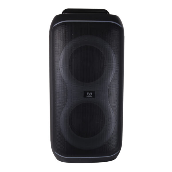 PARLANTE PORTATIL 2 X 6,5" 40W , Bluetooth, luces LED y micrófono