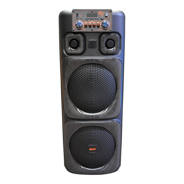 PARLANTE PORTATIL 2X12" BT/MP3/FM/LED MIC SING-E  SP-21260