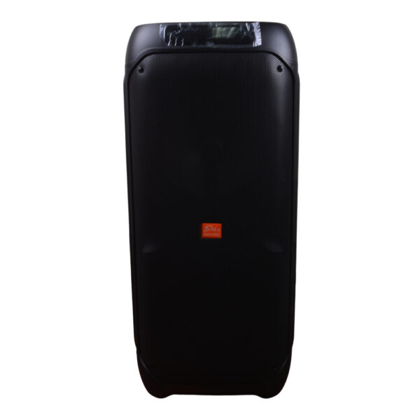Parlante Portátil 2x10" 80W Bluetooth con Luces LED y Micrófono