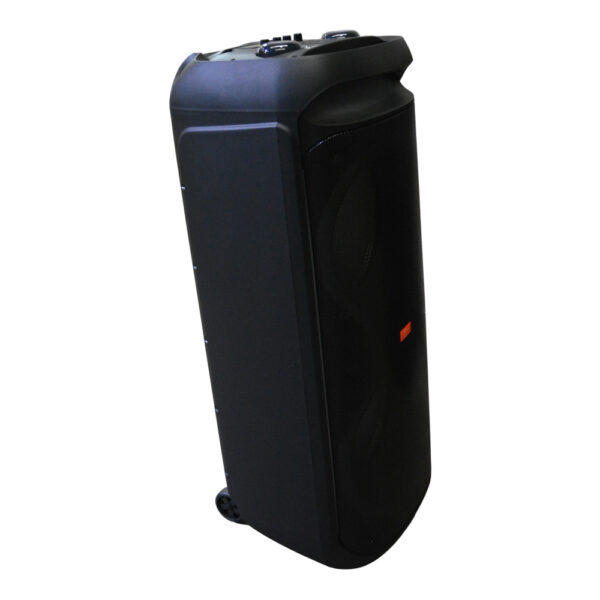 PARLANTE PORTATIL 2X12" 50W LEDS. MIC, BT SING-E ZQS12216