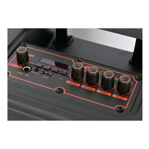 PARLANTE PORTATIL 12" BT/MP3/FM/LED 2 MIC BEST SING-E SP-1230