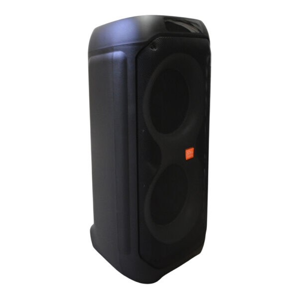 Parlante Portátil 2x8" 25W Bluetooth con Luces LED y Micrófono