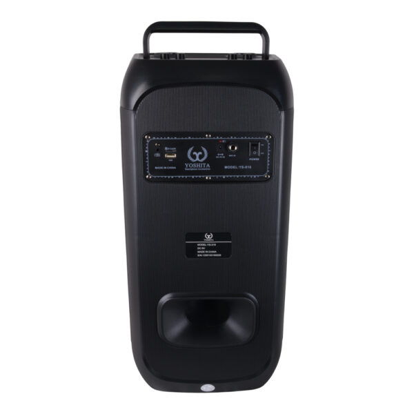 PARLANTE PORTATIL 2 X 6,5" 40W , Bluetooth, luces LED y micrófono