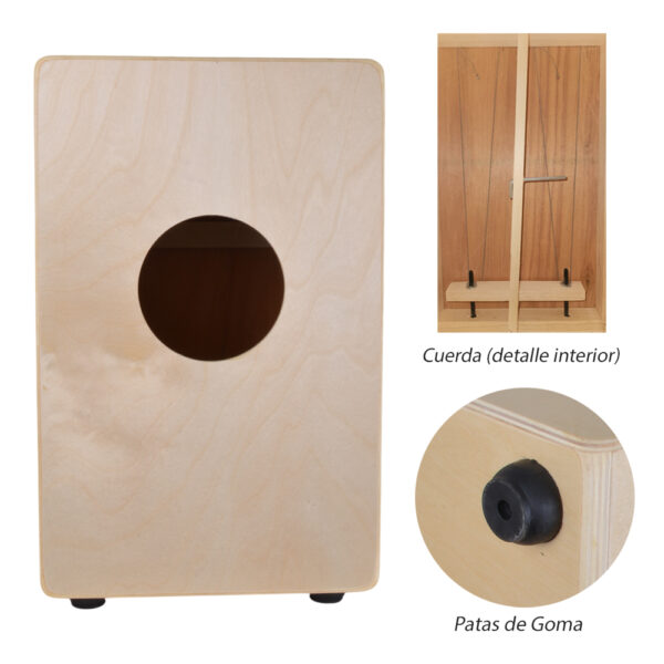 CAJON PERUANO CON CUERDAS EBANO CON FUNDA CAS-130 CIPRIANI