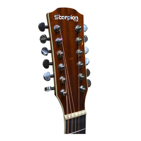 GUITARRA ELECTROACUSTICA 12 CUERDAS + FUNDA SCG-12-12EQ/N SCORPION