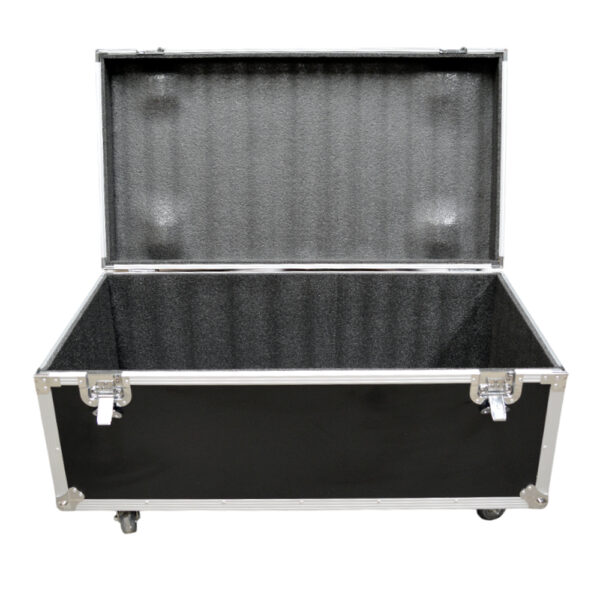 Case Rack Madera Con Ruedas Negro 1050x560x520 Cw-100 Mekse