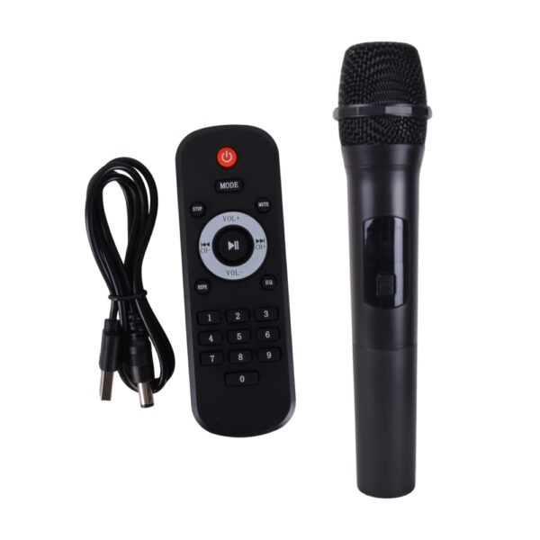 4 PARLANTE PORTATIL 2X6,5" 30W LEDS, MIC, BT SING-E ZQS6238