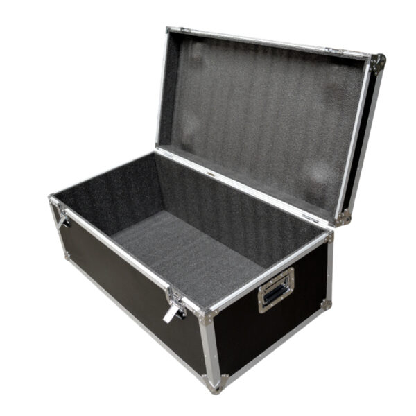 Case Rack Madera Con Ruedas Negro 1050x560x520 Cw-100 Mekse