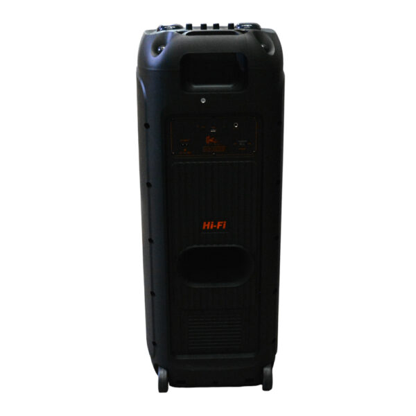 PARLANTE PORTATIL 2X12" 50W LEDS. MIC, BT SING-E ZQS12216