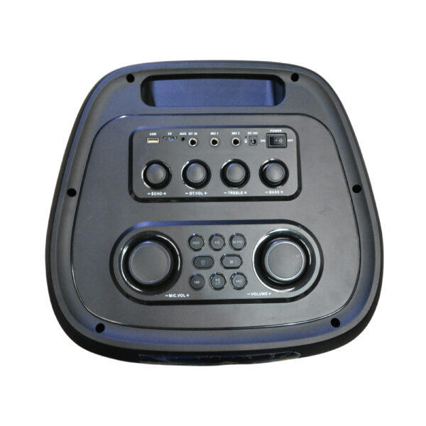 PARLANTE PORTATIL 2X12" 120W LEDS MIC, BT SING-E ZQS12212