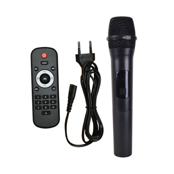 PARLANTE PORTATIL 2X12" 50W LEDS. MIC, BT SING-E ZQS12216
