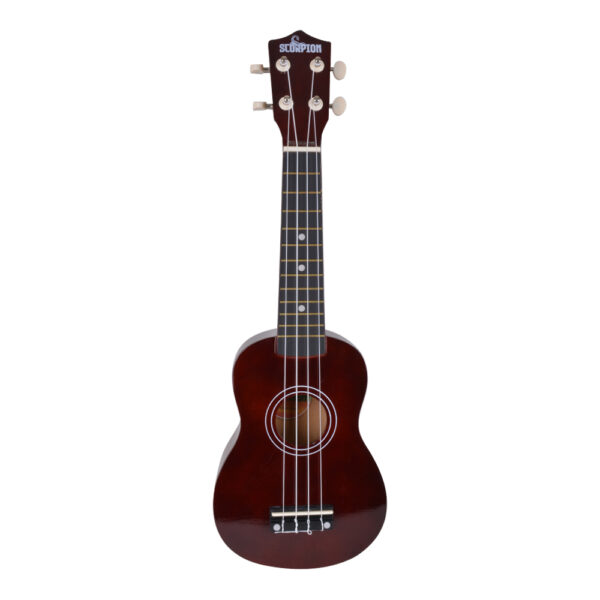 1 UKELELE SOPRANO 21 CAFÉ + FUNDA UKS-21 SCORPION