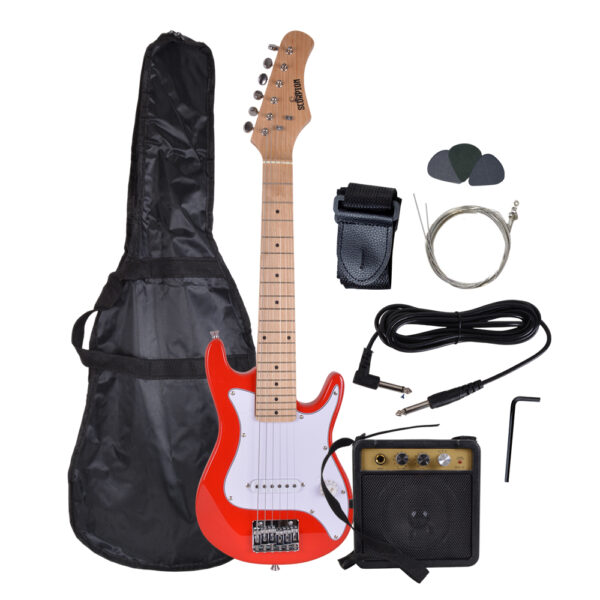 PACK DE GUITARRA ELECTRICA NIÑO COLOR ROJO  SCORPION