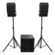 1 PARLANTE ARRAY SUB15+8 700W RMS / 2000W MAX. + ATRIL CARVER PRO CSR-158