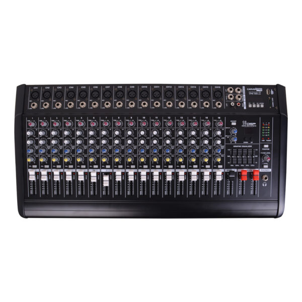 1 CONSOLA POWER MIXER 16CH BLUETOOTH + MP3 + USB CPM-1600 CARVERPRO