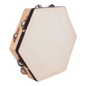 2 PANDERETA HEXAGONAL 10 PULGADAS FOLCKORE PAX-10 RMX