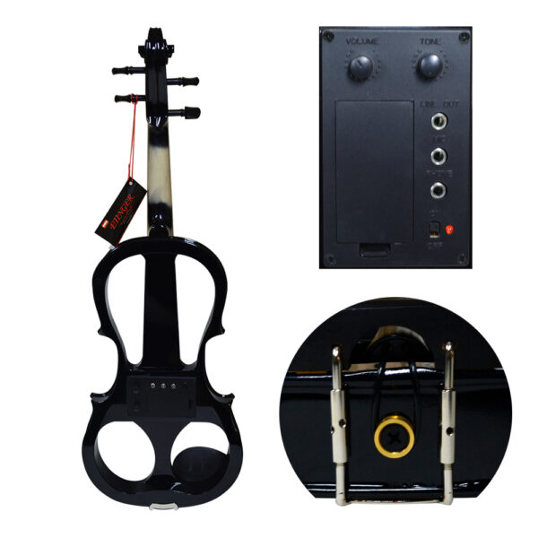 5 VIOLIN ELECTRICO MODELO ONE CON ESTUCHE ETINGER