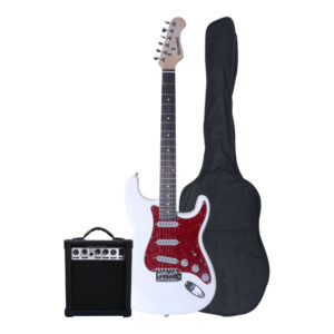PACK DE GUITARRA ELECTRICA BLANCA-ROJO PAC-32 SCORPION