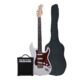 1 PACK DE GUITARRA ELECTRICA BLANCO-ROJO HGP-650 HONDO