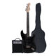 1 PACK DE GUITARRA ELECTRICA NEGRA POLLUX-1 CIPRIANI