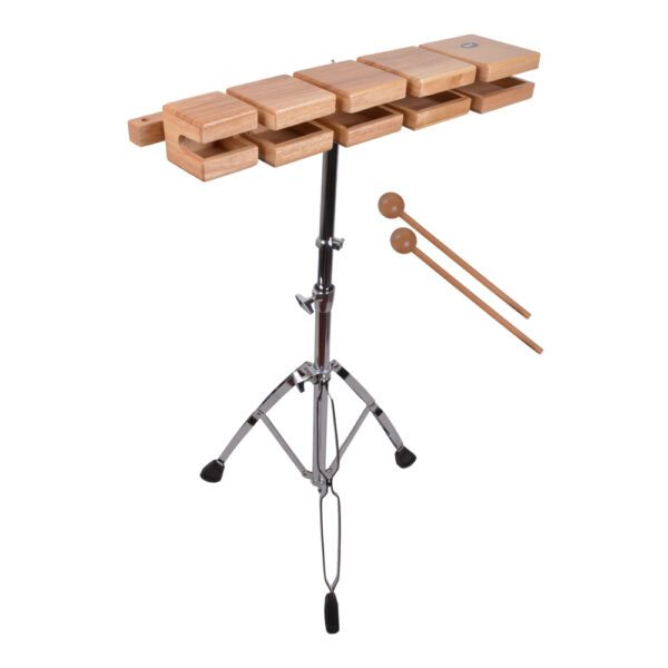 SET DE BLOCKS DE MADERA PENTATONIC CON ATRIL RMX SB-5W