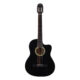 GUITARRA ELECTROACUSTICA 39 CDAS METALICAS CUTAWAY NEGRA LA ESPAÑOLA