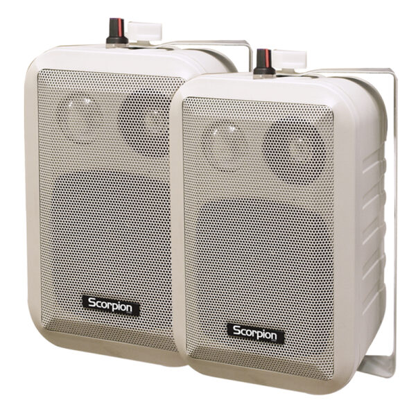 PAR DE PARLANTES MÚSICA AMBIENTAL SCORPION W-140TCV