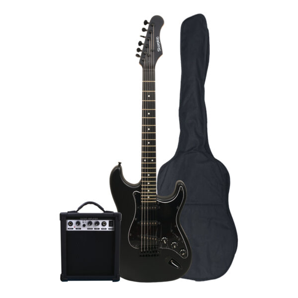 PACK DE GUITARRA ELECTRICA NEGRA PAC-34 SCORPION