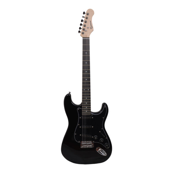 2 PACK DE GUITARRA ELECTRICA NEGRA POLLUX-1 CIPRIANI