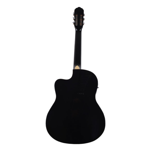 GUITARRA ELECTROACUSTICA 39 CDAS METALICAS CUTAWAY NEGRA LA ESPAÑOLA