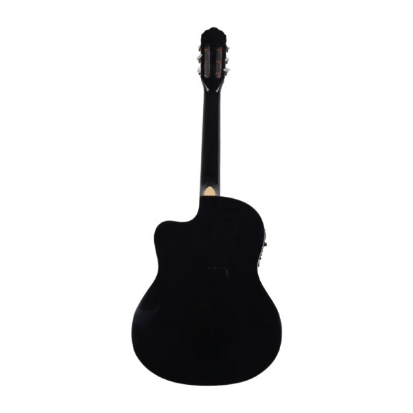 3 GUITARRA ELECTROACUSTICA 39 CDAS METALICAS CUTAWAY NEGRA ZXWS-394 ZARAGOZA