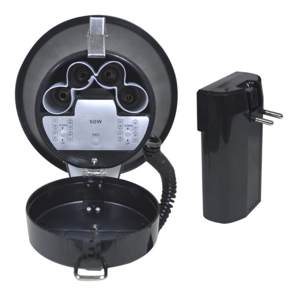 4 MEGÁFONO VERSÁTIL 50W CON BLUETOOTH, USB/SD Y SIRENA NEGRO CIPRIANI
