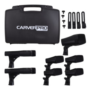 SET DE 7 MICRÓFONOS PARA BATERÍA SM-DR-7 CARVERPRO