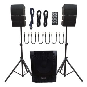 SISTEMA ARRAY SUB15+8 700W RMS 2000W MAX + ATRIL GEMINI ARG-15