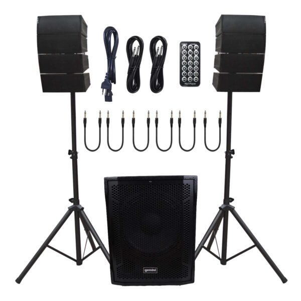 1 SISTEMA ARRAY SUB15+8 700W RMS 2000W MAX + ATRIL GEMINI ARG-15