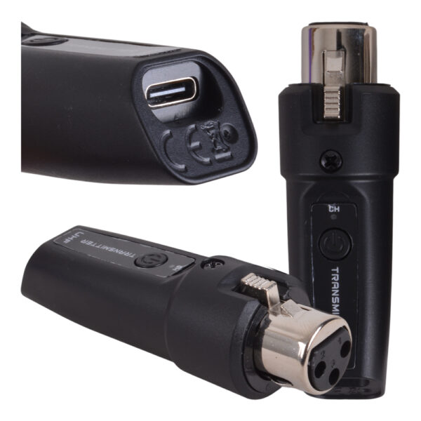 KIT INALAMBRICO UHF - CONVERTIDOR PARA 2 MICROFONOS CARVERPRO WMC-2U
