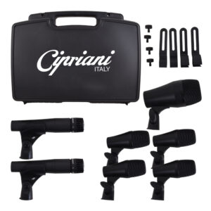 SET DE 7 MICRÓFONOS PARA BATERÍA BAT-7 CIPRIANI
