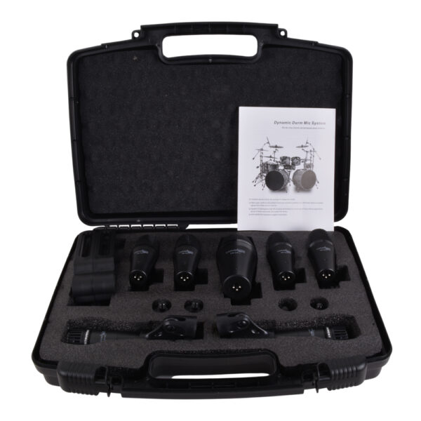 SET DE 7 MICRÓFONOS PARA BATERÍA SM-DR-7 CARVERPRO