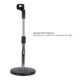 PEDESTAL SOBREMESA RECTO CON BASE REDONDA MS-13S AKC